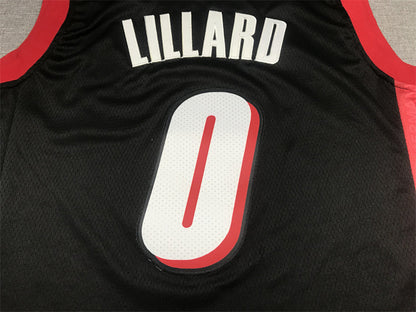 Damian Lillard #0 Portland Trail Blazers Black City Edition Swingman Embroidered Jersey