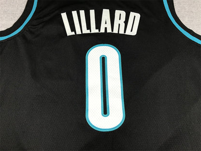 Damian  Lillard#0 Portland Trail Blazers City Edition Swingman Embroidered Jersey