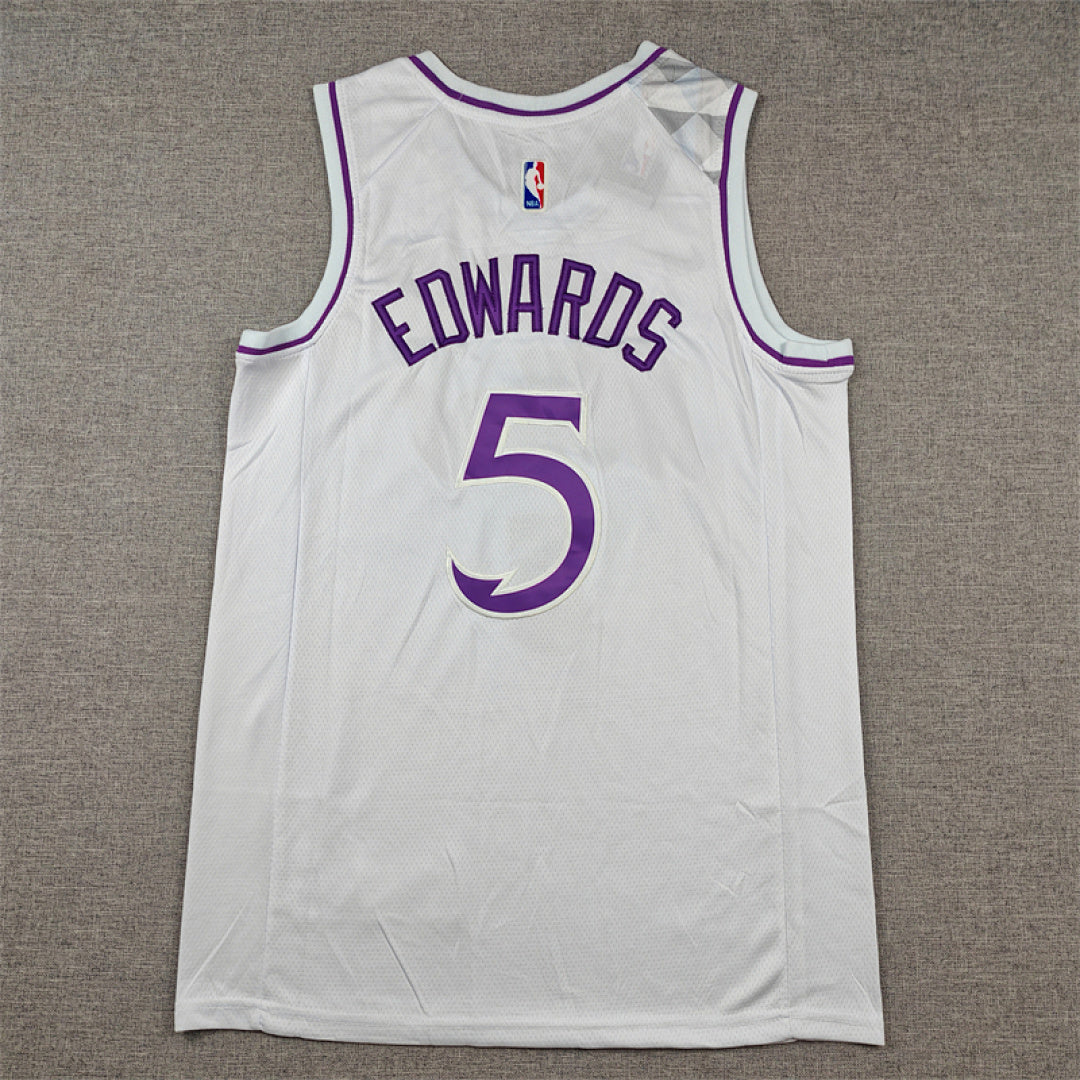Anthony Edwards #5 Minnesota Timberwolves  City Edition Swingman Embroidered Jersey