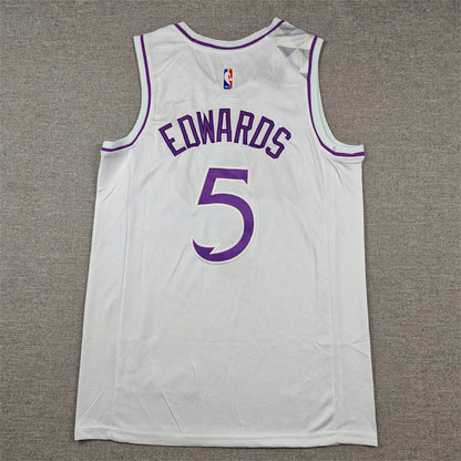 Anthony Edwards #5 Minnesota Timberwolves  City Edition Swingman Embroidered Jersey