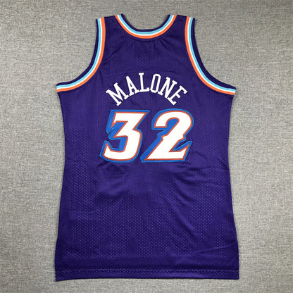 Youth Karl Malone Utah Jazz #32 1996-97 Throwback Embroidered Jersey