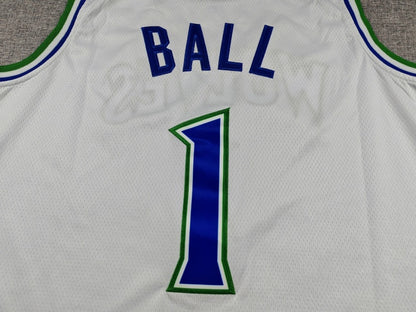 Minnesota Timberwolves LaMelo Ball #1 White Jersey – Embroidered