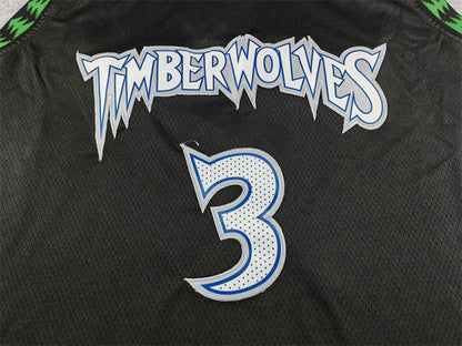 Jaden McDaniels #3 Minnesota Timberwolves 2026 Black City Edition Swingman Embroidered Jersey
