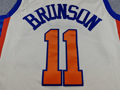 Jalen Brunson#11 New York Knicks 2026 Off-White City Edition Swingman Embroidered Jersey