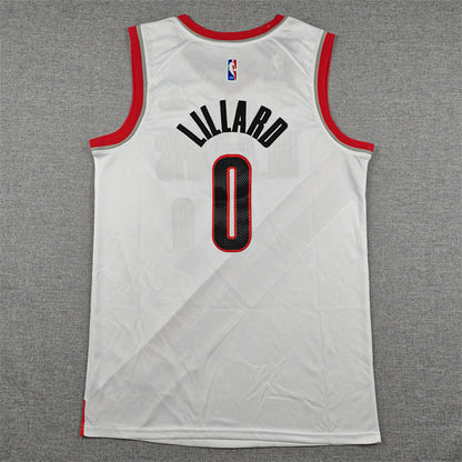 Damian Lillard #0 Portland Trail Blazers White City Edition Swingman Embroidered Jersey