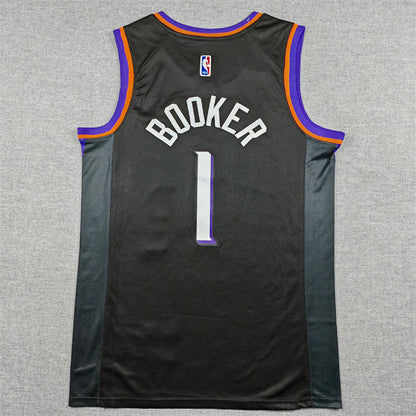Devin Booker #1 Phoenix Suns  Black City Edition Swingman Embroidered Jersey