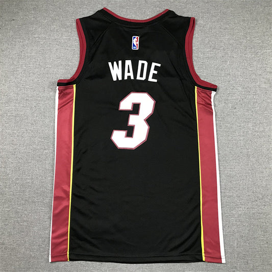 Dwyane Wade#3 Miami Heat Black City Edition Swingman Embroidered Jersey