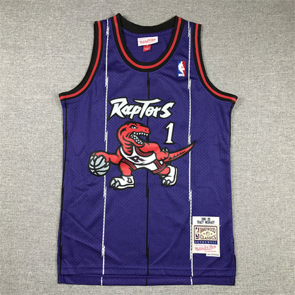 Youth Tracy McGrady Toronto Raptors #1  1998-99 Throwback Embroidered Jersey