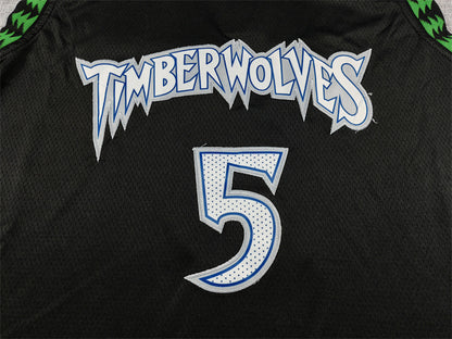 Anthony Edwards #5 Minnesota Timberwolves 2026 Black City Edition Swingman Embroidered Jersey