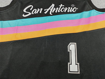 Victor Wembanyama #1 San Antonio Spurs 2026 City Edition Swingman Embroidered Jersey