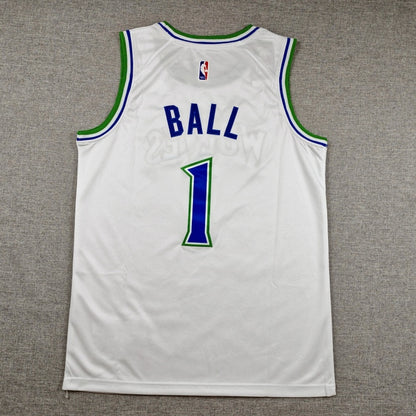 Minnesota Timberwolves LaMelo Ball #1 White Jersey – Embroidered