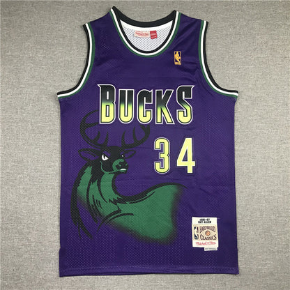 Giannis Antetokounmpo# 34 Milwaukee Bucks City Edition Swingman Embroidered Jersey