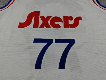 V. J. Edgecombe #77 Philadelphia 76ers 2025 White City Edition Swingman Embroidered Jersey