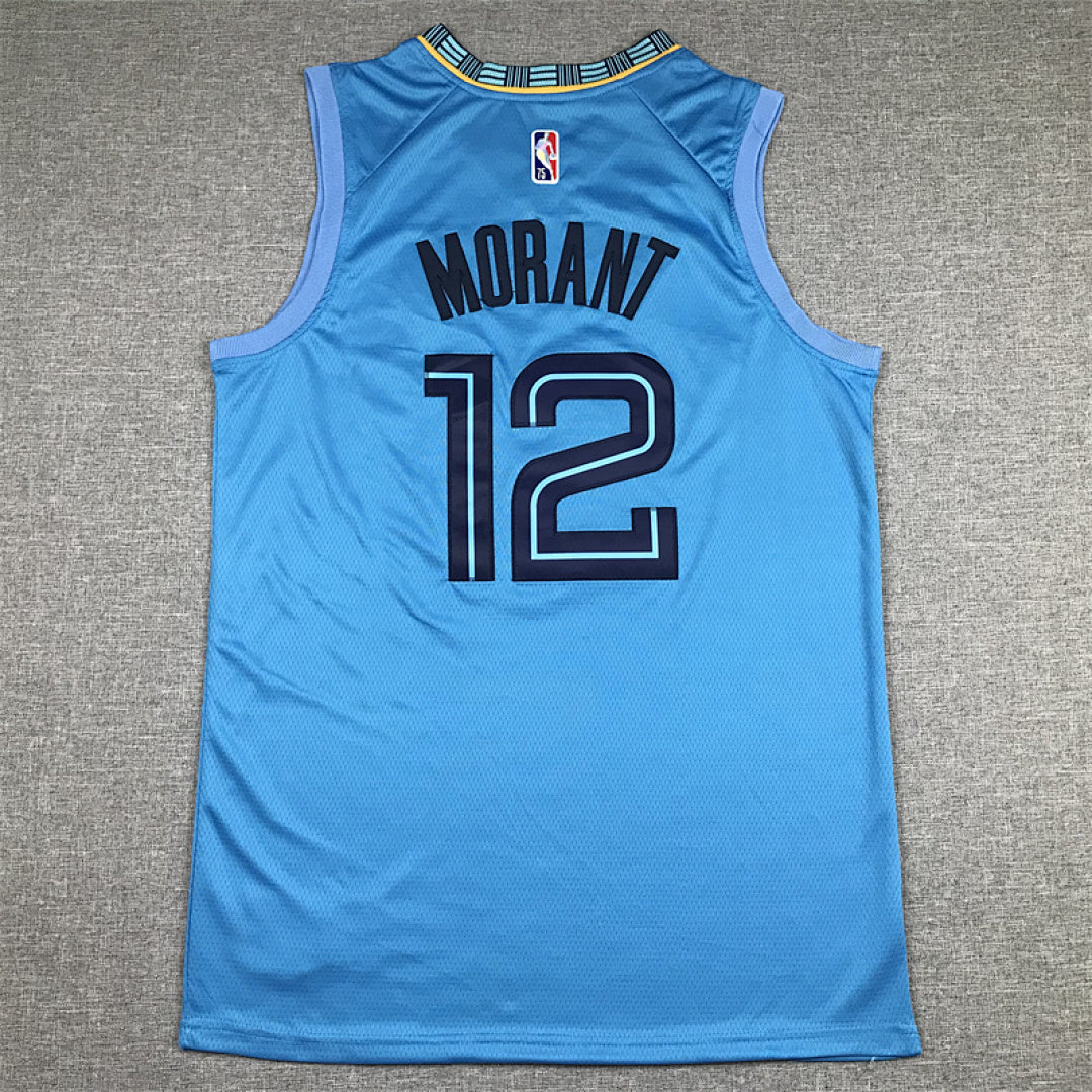 Ja Morant# 12 Memphis Grizzlies  75th Anniversary  Embroidered Jersey