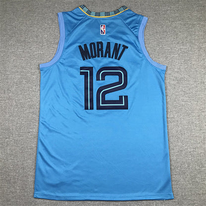 Ja Morant# 12 Memphis Grizzlies  75th Anniversary  Embroidered Jersey