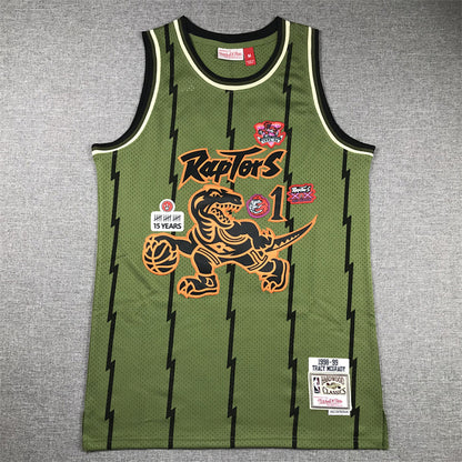 Tracy McGrady #1 Toronto Raptors 1998-99  Throwback Embroidered Jersey