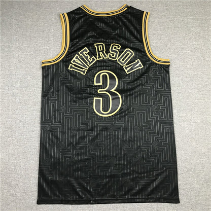 Allen Ezail Iverson #3 Philadelphia 76ers 2000-01 (Year of the Rat Limited Edition) Throwback Embroidered Jersey