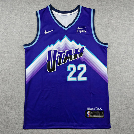 Utah Jazz Darryn Peterson #22 Purple Jersey – Embroidered
