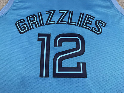Ja Morant# 12 Memphis Grizzlies  75th Anniversary  Embroidered Jersey
