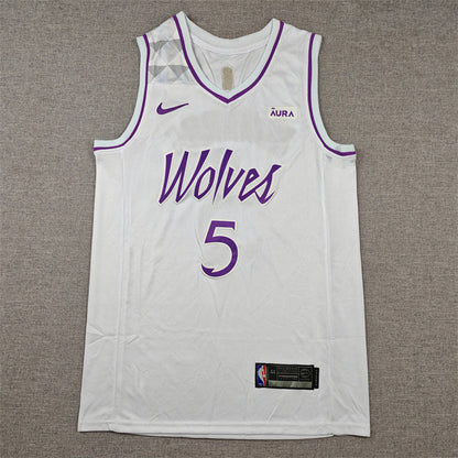 Anthony Edwards #5 Minnesota Timberwolves  City Edition Swingman Embroidered Jersey