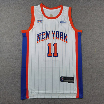 Jalen Brunson#11 New York Knicks 2025 White City Edition Swingman Embroidered Jersey