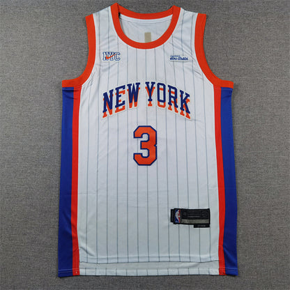 Josh Hart#3 New York Knicks 2025 White City Edition Swingman Embroidered Jersey