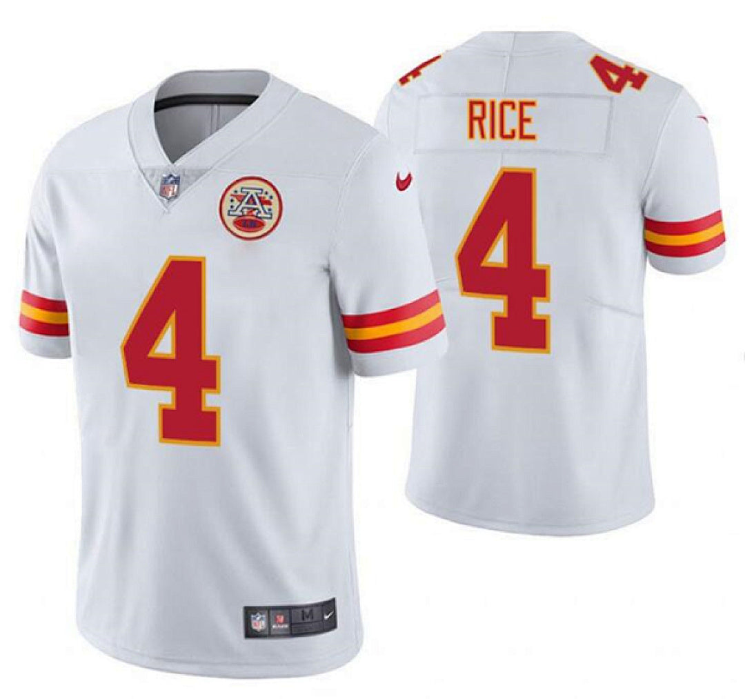 Rashee Rice #4 Kansas City Chiefs Jersey