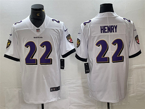 Derrick Henry #22 Baltimore Ravens White Jersey