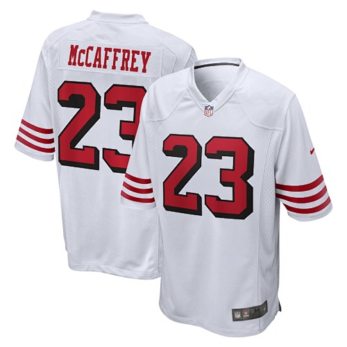 San Francisco 49ers Christian McCaffrey #23 White Jersey
