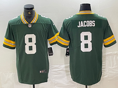Josh Jacobs #8 Green Bay Packers Jersey