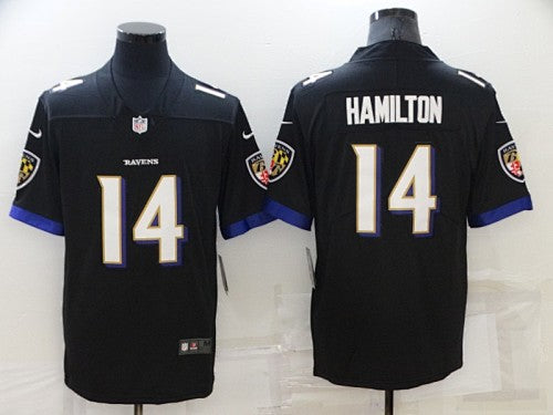 Kyle Hamilton#14 Baltimore Ravens black Jersey