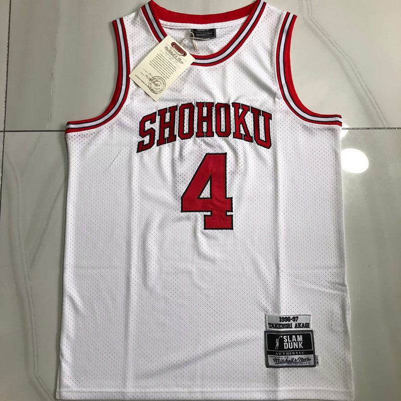 Slam Dunk Shohoku #4 Throwback Jersey - Dense Embroidery