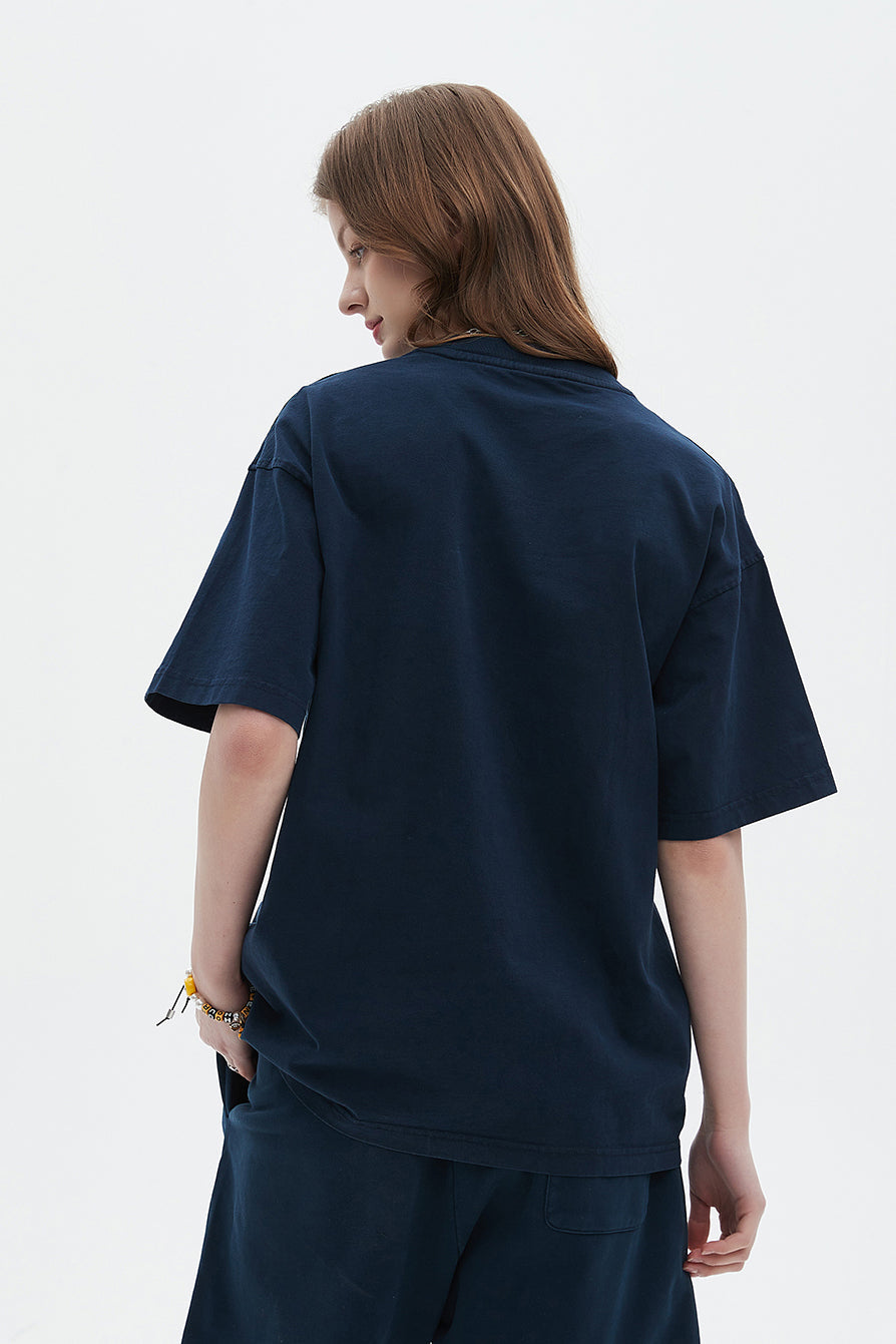 250GSM Pigment Dyed Washed Tee