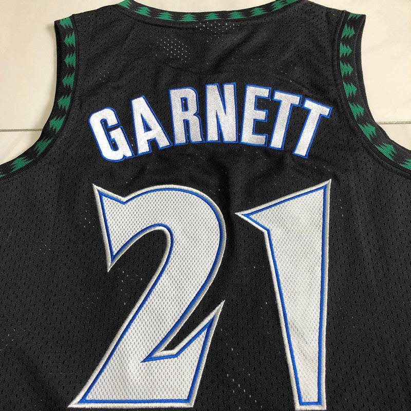 Minnesota Timberwolves Kevin Garnett #21 1997-98 Throwback Jersey Dense Embroidery