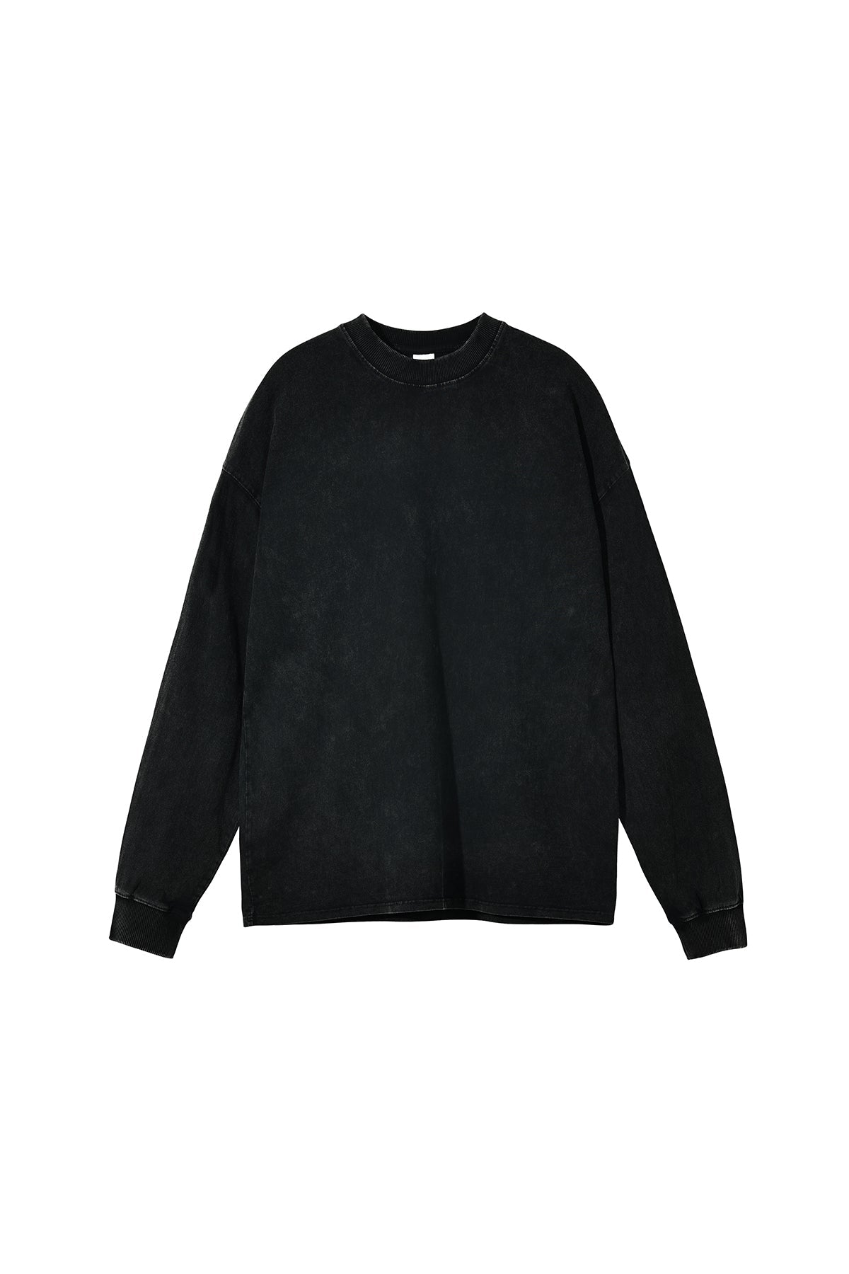 250GSM Vintage Washed Long Sleeve Crew