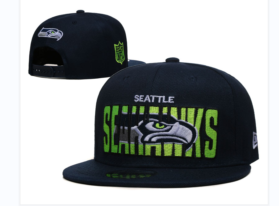 Seattle Seahawks Black Snapback Cap