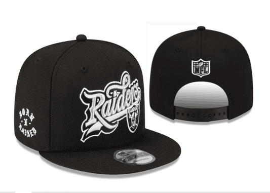 Las Vegas Raiders Black Snapback Cap