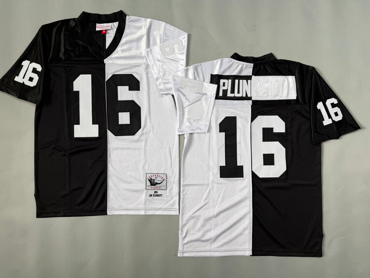 Mens Jim Plunkett#16 Los Angeles Raiders Vintage Throwback Jersey