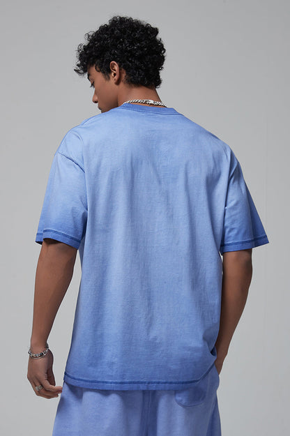 250GSM Double Stitch Sleeve Hem Washed Tee