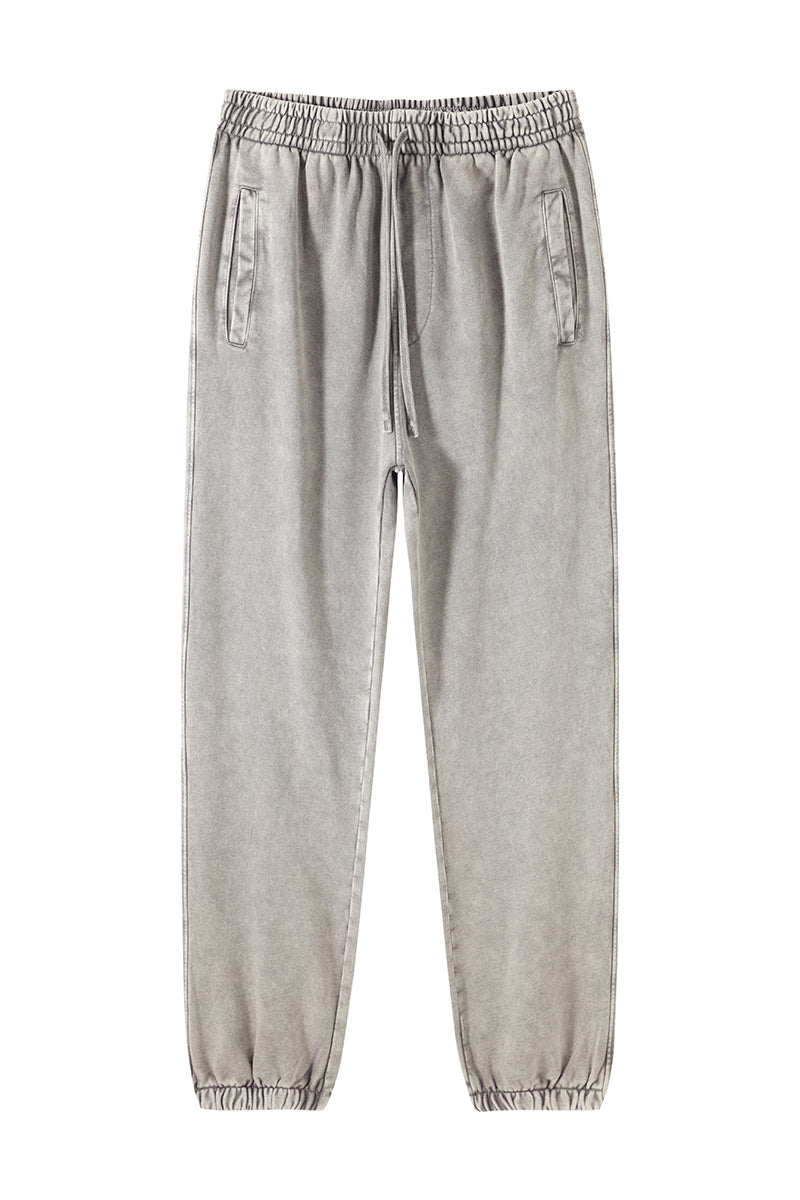 100% Cotton 420GSM Washed Sweatpants