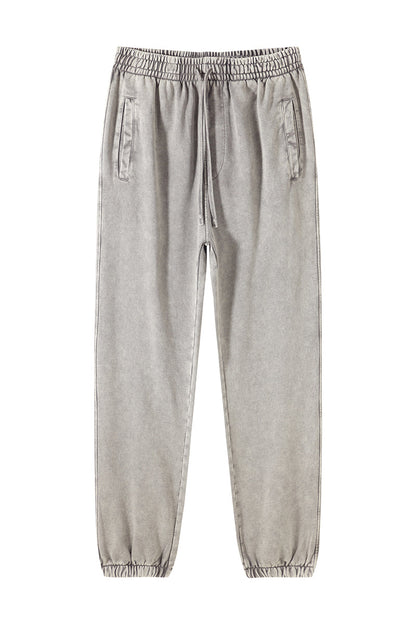 100% Cotton 420GSM Washed Sweatpants