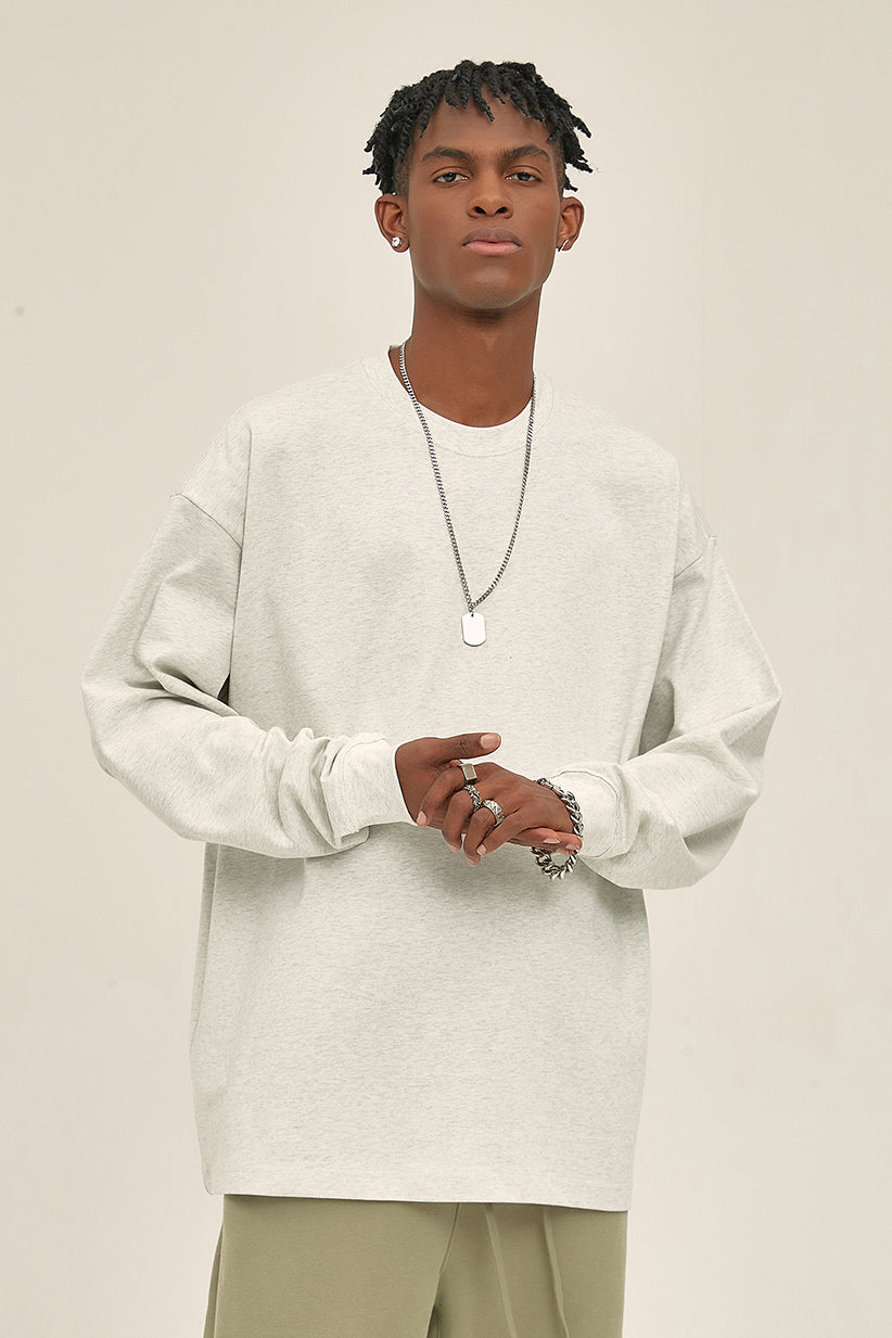 305GSM Oversized Long Sleeve Crew