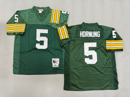 Mens Paul Hornung#5 Green Bay Packers Vintage Throwback Jersey