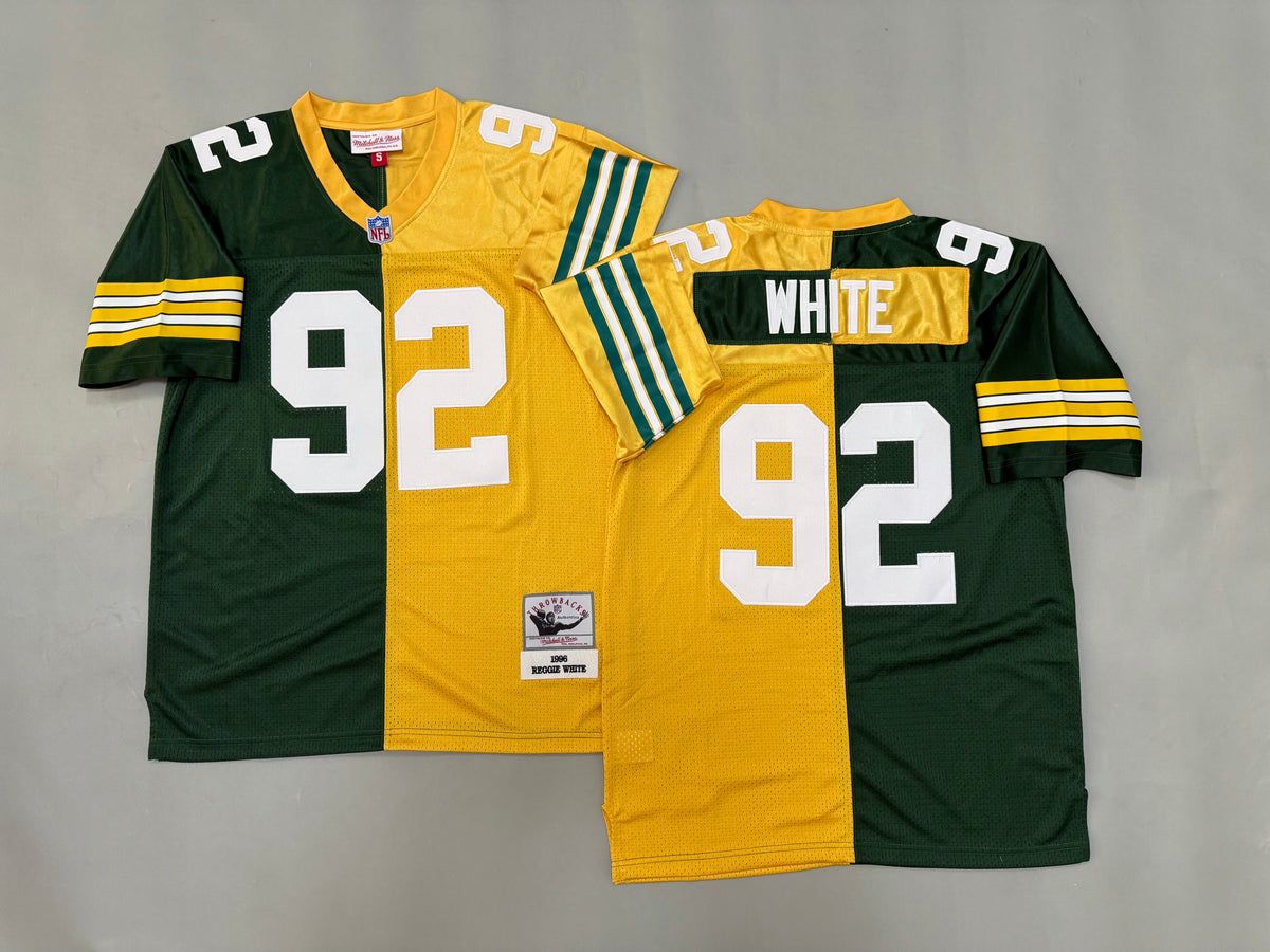 Mens Reggie White#92 Green Bay Packers Vintage Throwback Jersey