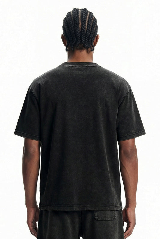 305GSM Splicing Washed Tee