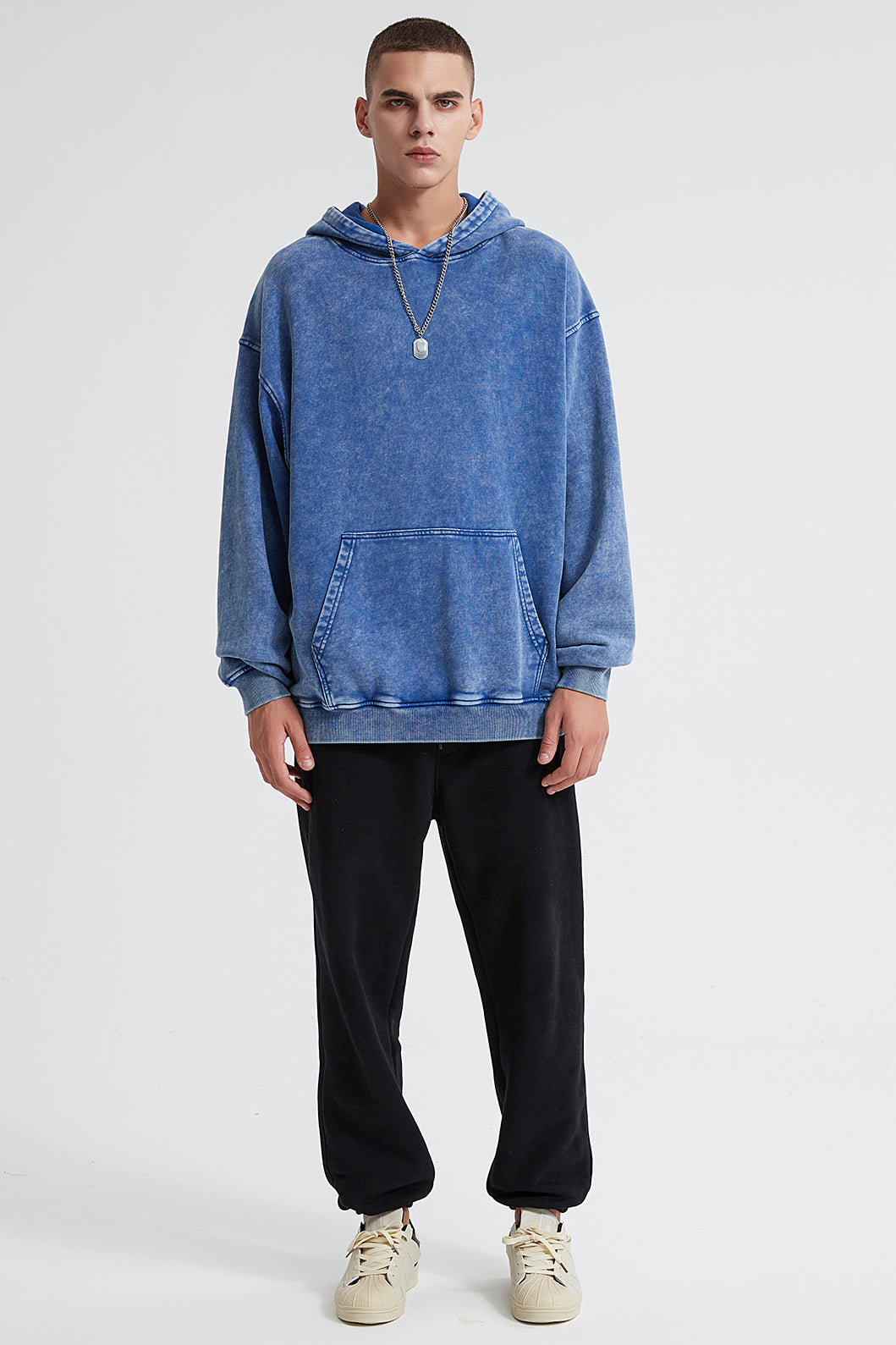 100% Cotton 420GSM Washed Vintage Hoodie