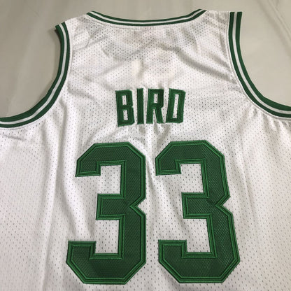 Boston Celtics Larry Bird #33 White Throwback Jersey - Dense Embroidery