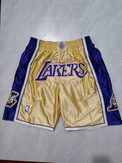 Los Angeles Lakers Kobe Hall of Fame Gold Pocket Shorts