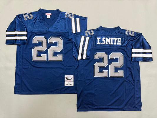 Mens Emmitt Smith#22 Dallas Cowboys Vintage Throwback Jersey