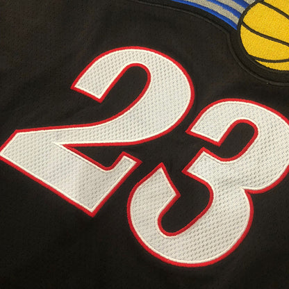 Philadelphia 76ers LeBron James #23 black Throwback Jersey - Dense Embroidery